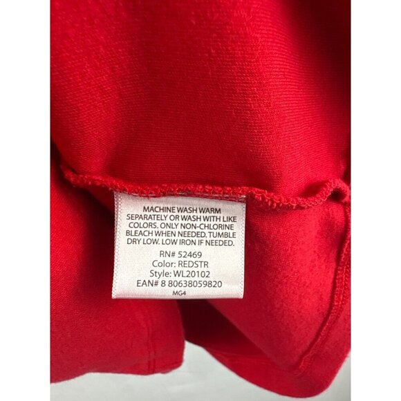 White Stag Red Short Sleeve T-Shirt S (4-6) 100% Cotton Made In Nicaragua - Picture 4 of 5